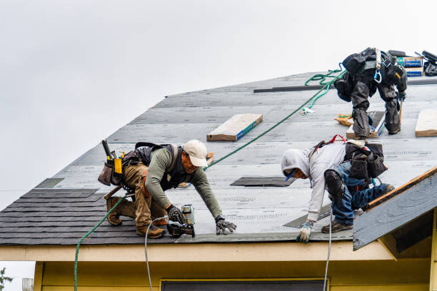 Professional Roof Installation technician working in North Ferrisburgh, VT